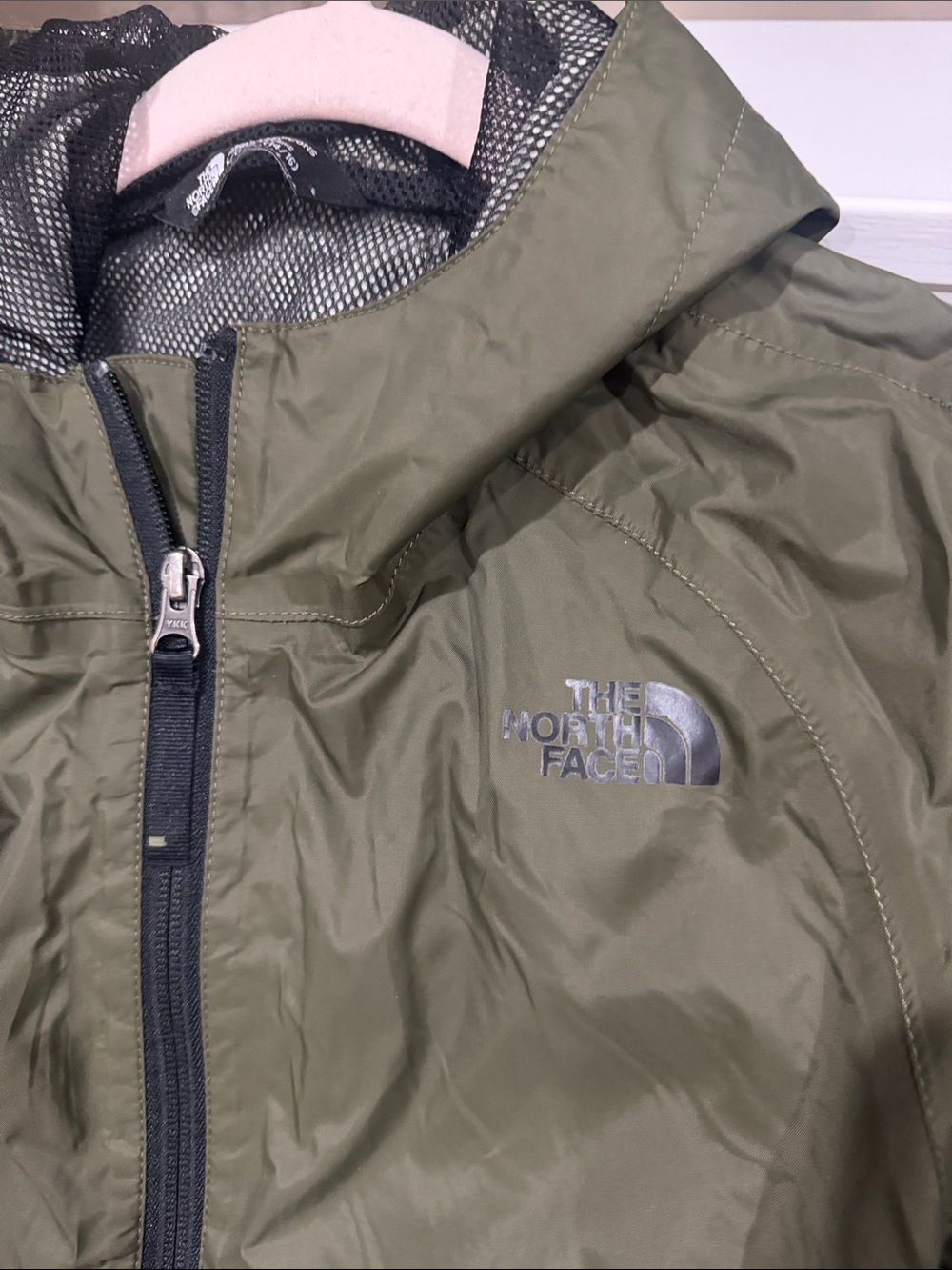 The North Face Kids green Hooded Rain Jacket - Picture 2 of 7